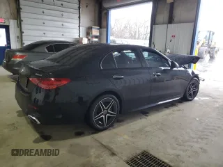 2023 Mercedes-Benz C 300 with VIN W1KAF4HB1PR103102, listed as a Copart auction lot 44776135 with Not Provided miles and Salvage Title. Bid and sale history available at DreamBid. Image 3.