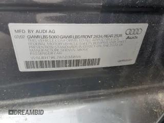 2008 Audi A4 с VIN WAUEH78E28A034855, выставлен на аукционе Copart как лот 60356765 с пробегом 107 980 миль миль и Чистый • Clean title. История ставок и продаж доступна на DreamBid. Изображение 13.