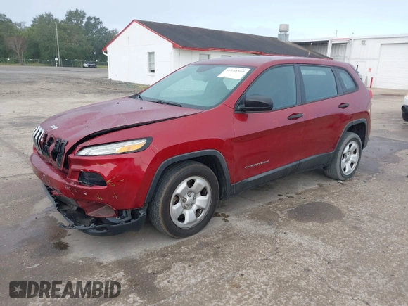 2016 Jeep Cherokee Sport with VIN 1C4PJLAB6GW136136, listed as a IAAI auction lot 41108560 with 97,982 mi miles. Bid and sale history available at carsss.com. Image 18.