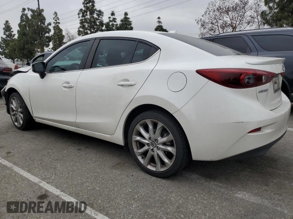 2014 Mazda 3 S Grand Touring with VIN JM1BM1W34E1177561, listed as a Copart auction lot 54372995 with 89,625 mi miles and Salvage Title. Bid and sale history available at DreamBid. Image 2.
