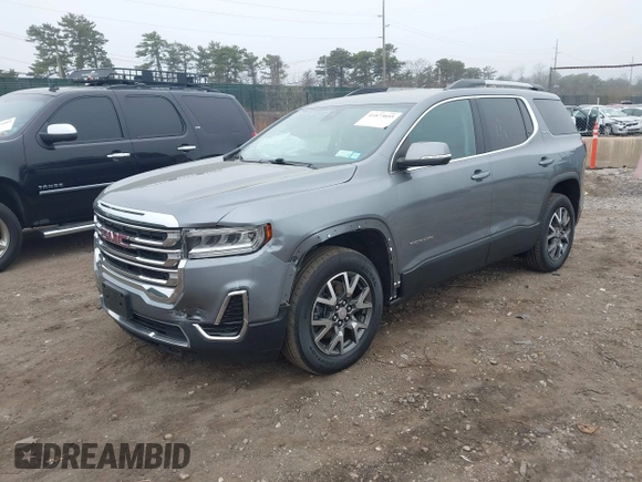2021 GMC Acadia SLE with VIN 1GKKNRLS7MZ108794, listed as a IAAI auction lot 41873055 with 48,374 mi miles. Bid and sale history available at carsss.com. Image 2.