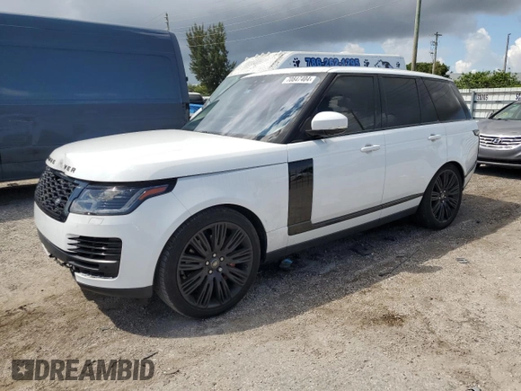 2021 Land Rover Range Rover with VIN SALGR2SUXMA427503, listed as a Copart auction lot 70847404 with 48,501 mi miles and Salvage title. Bid and sale history available at DreamBid. Image 1.