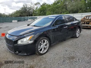 2014 Nissan Maxima S with VIN 1N4AA5AP2EC497221, listed as a Copart auction lot 54403185 with 126,210 mi miles and Salvage Title. Bid and sale history available at DreamBid. Image 1.