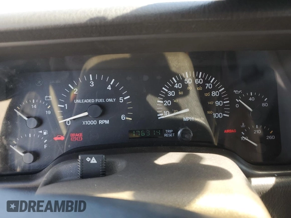 1998 Jeep Cherokee Sport with VIN 1J4FJ68S3WL150458, listed as a Copart auction lot 63278935 with 176,314 mi miles and Clean title. Bid and sale history available at DreamBid. Image 9.