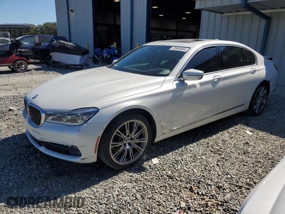 2016 BMW 7 Series 750i with VIN WBA7F0C56GGM20770, listed as a Copart auction lot 75985684 with 92,142 mi miles and Salvage Title. Bid and sale history available at carsss.com. Image 1.