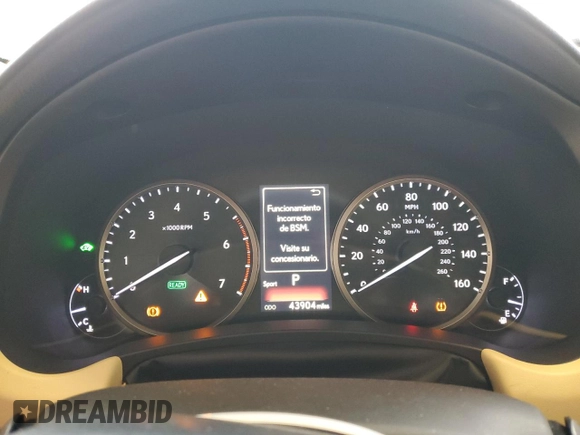 2020 Lexus NX with VIN JTJDJRDZ9L2140906, listed as a Copart auction lot 44963515 with 43,904 mi miles and Salvage Title. Bid and sale history available at carsss.com. Image 9.