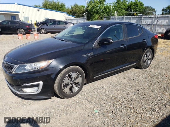 2012 Kia Optima Hybrid with VIN KNAGM4AD0C5020149, listed as a Copart auction lot 55837345 with 183,920 mi miles and Clean Title. Bid and sale history available at DreamBid. Image 1.
