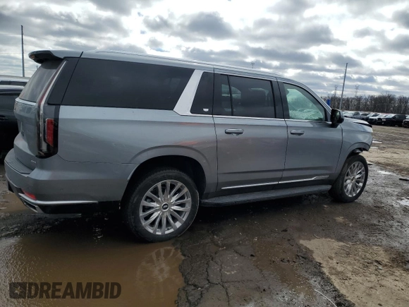 2023 Cadillac Escalade ESV 4WD Premium Luxury with VIN 1GYS4KKL1PR562859, listed as a Copart auction lot 47848675 with 12,007 mi miles and Clean Title. Bid and sale history available at carsss.com. Image 3.