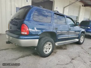 2001 Dodge Durango with VIN 1B4HS28Z71F592326, listed as a Copart auction lot 65591464 with 125,080 mi miles and Salvage Title. Bid and sale history available at carsss.com. Image 3.