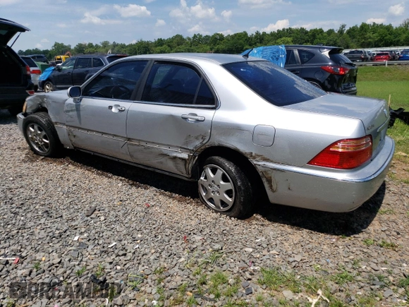 2002 Acura RL with VIN JH4KA96582C006545, listed as a Copart auction lot 61915624 with 159,038 mi miles and Salvage Title. Bid and sale history available at carsss.com. Image 2.