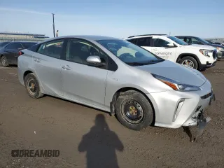 2020 Toyota Prius LE with VIN JTDL9RFU1L3016731, listed as a Copart auction lot 49089155 with 95,568 mi miles and Salvage Title. Bid and sale history available at DreamBid. Image 4.