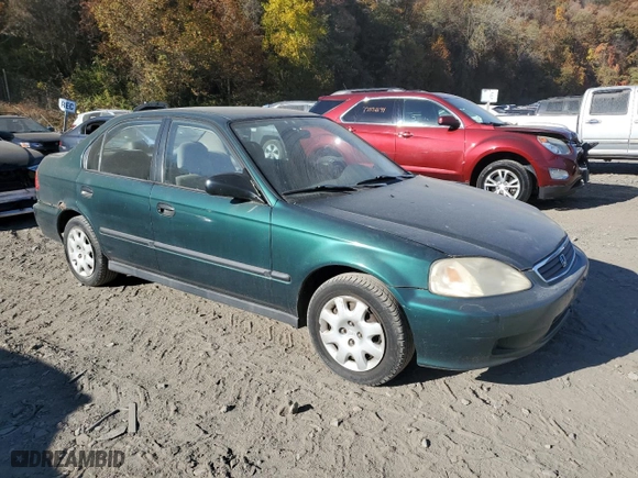 1999 Honda Civic DX with VIN 1HGEJ6623XL002365, listed as a Copart auction lot 78121684 with 226,715 mi miles and Clean Title. Bid and sale history available at carsss.com. Image 4.