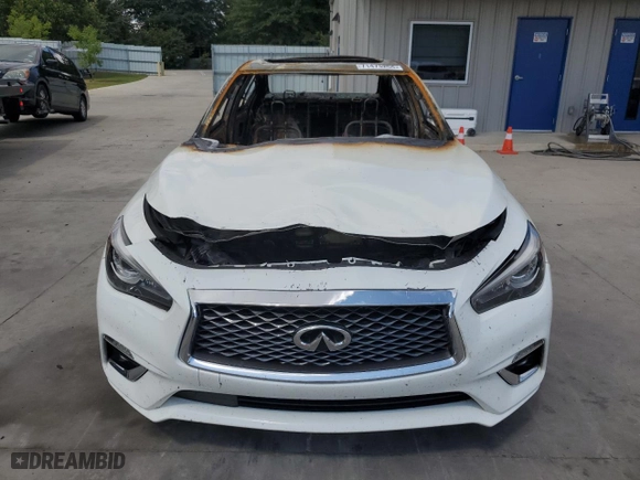 2020 Infiniti Q50 3.0t PURE with VIN JN1EV7AP1LM206584, listed as a Copart auction lot 71473254 with 0 mi miles and Salvage Title. Bid and sale history available at carsss.com. Image 5.