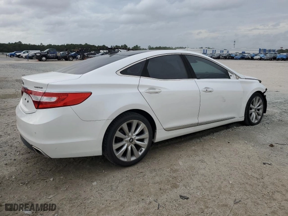 2015 Hyundai Azera Limited with VIN KMHFH4JG1FA483163, listed as a Copart auction lot 73277024 with 122,208 mi miles and Salvage Title. Bid and sale history available at carsss.com. Image 3.