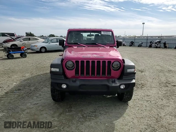 2022 Jeep Wrangler Unlimited Sport S with VIN 1C4HJXDG7NW131012, listed as a Copart auction lot 78890634 with 28,639 mi miles and Salvage Title. Bid and sale history available at carsss.com. Image 12.