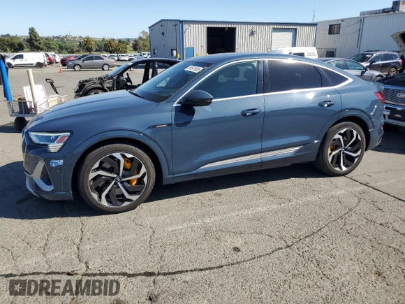 2020 Audi e-tron Sportback Prestige with VIN WA13ABGE0LB032568, listed as a Copart auction lot 56541685 with 59,360 mi miles and Salvage title. Bid and sale history available at DreamBid. Image 1.
