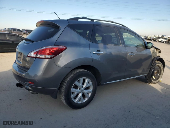 2013 Nissan Murano SV with VIN JN8AZ1MU6DW205732, listed as a Copart auction lot 41968815 with 72,168 mi miles and Salvage Title. Bid and sale history available at carsss.com. Image 3.