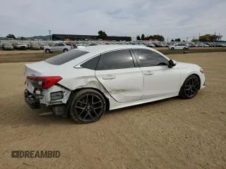 2024 Honda Civic Sedan Touring with VIN 2HGFE1F96RH316536, listed as a Copart auction lot 46878695 with 21,407 mi miles and Salvage Title. Bid and sale history available at carsss.com. Image 3.