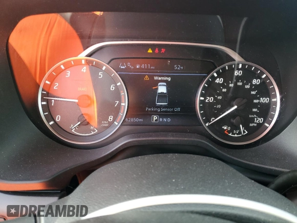 2021 Nissan Titan SV with VIN 1N6AA1EE5MN528618, listed as a Copart auction lot 48708505 with 62,850 mi miles and Salvage title. Bid and sale history available at DreamBid. Image 9.