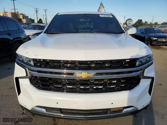 2022 Chevrolet Tahoe Commercial with VIN 1GNSCLED2NR239296, listed as a Copart auction lot 77157934 with 5,344 mi miles and Salvage Title. Bid and sale history available at carsss.com. Image 5.