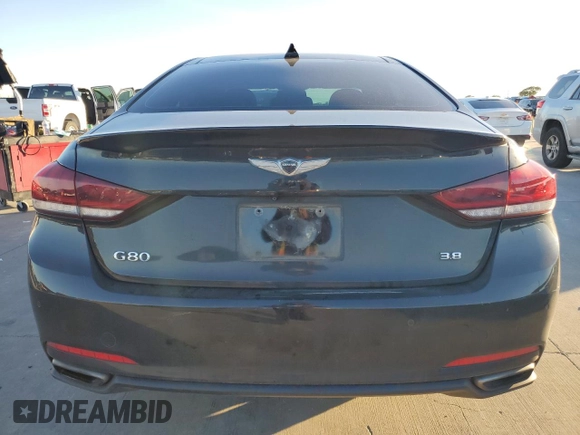 2017 Genesis G80 3.8L with VIN KMHGN4JE4HU192928, listed as a Copart auction lot 81608974 with 93,032 mi miles and Salvage Title. Bid and sale history available at DreamBid. Image 6.