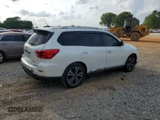 2017 Nissan Pathfinder Platinum with VIN 5N1DR2MN8HC651164, listed as a Copart auction lot 54585505 with 98,691 mi miles and Salvage title. Bid and sale history available at DreamBid. Image 3.