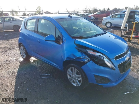 2013 Chevrolet Spark LT with VIN KL8CD6S94DC504483, listed as a IAAI auction lot 41919287 with 124,670 mi miles. Bid and sale history available at carsss.com. Image 1.