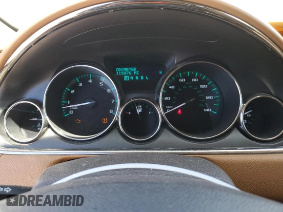 2015 Buick Enclave Leather with VIN 5GAKVBKD0FJ389250, listed as a Copart auction lot 57344554 with 115,076 mi miles and Salvage Title. Bid and sale history available at carsss.com. Image 9.