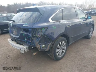 2014 Acura MDX Tech Pkg with VIN 5FRYD4H43EB021602, listed as a IAAI auction lot 41705215 with 140,767 mi miles. Bid and sale history available at carsss.com. Image 4.