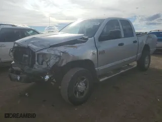 2007 Dodge Ram 2500 Laramie with VIN 1D7KS28A07J623513, listed as a Copart auction lot 46639475 with 241,763 mi miles and Salvage Title. Bid and sale history available at carsss.com. Image 1.