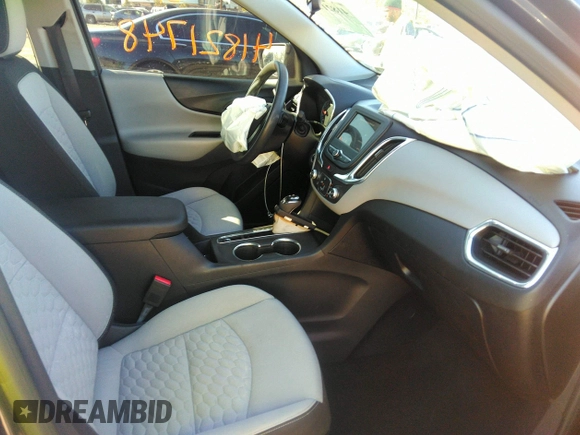 2019 Chevrolet Equinox LS z VIN 3GNAXHEV9KL240938, wystawiony jako IAAI lot #41821748 z przebiegiem 115 641 mil mil oraz . Historia ofert i sprzedaży dostępna na DreamBid. Obrazek 5.