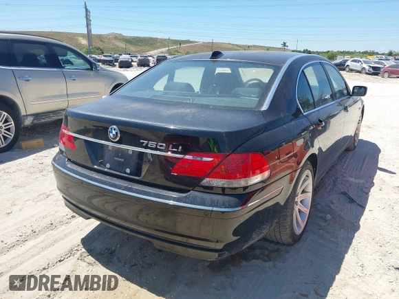 2006 BMW 7 Series 750Li with VIN WBAHN83506DT27085, listed as a IAAI auction lot 41887442 with 41,043 mi miles. Bid and sale history available at carsss.com. Image 4.