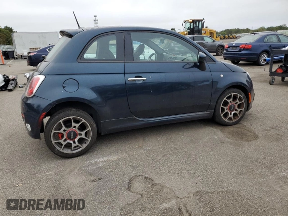 2014 FIAT 500 Sport with VIN 3C3CFFBR8ET195256, listed as a Copart auction lot 71742054 with 62,421 mi miles and Salvage Title. Bid and sale history available at carsss.com. Image 3.