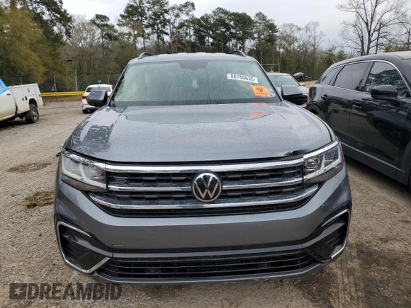 2021 Volkswagen Atlas SE with VIN 1V2MR2CA2MC585075, listed as a Copart auction lot 88780635 with 57,403 mi miles and Salvage title. Bid and sale history available at DreamBid. Image 5.