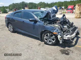 2017 Honda Civic LX with VIN 2HGFC2F56HH501032, listed as a Copart auction lot 57627645 with Not provided miles and Salvage title. Bid and sale history available at DreamBid. Image 4.
