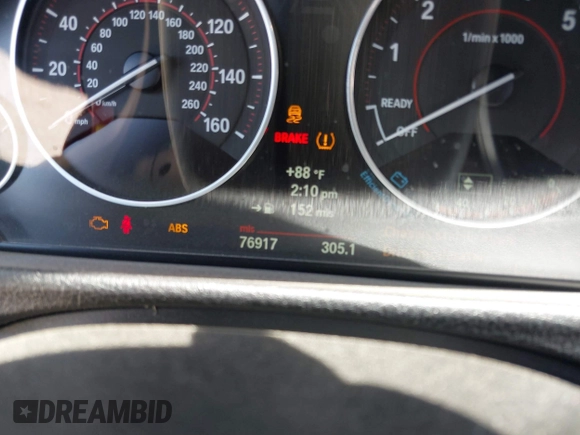 2012 BMW 3 Series 328i with VIN WBA3A5C57CFJ89565, listed as a IAAI auction lot 39130127 with 76,917 mi miles. Bid and sale history available at carsss.com. Image 7.