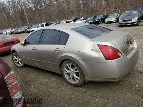 2006 Nissan Maxima 3.5 SE with VIN 1N4BA41E66C852132, listed as a Copart auction lot 46291915 with 0 mi miles and Salvage Title. Bid and sale history available at carsss.com. Image 2.
