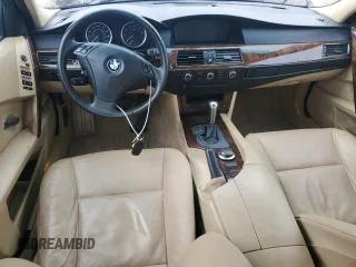 2007 BMW 5 Series 525i with VIN WBANE53507CY04476, listed as a Copart auction lot 51650105 with Not Provided miles and Salvage Title. Bid and sale history available at carsss.com. Image 8.