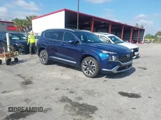 2022 Hyundai Santa Fe Calligraphy with VIN 5NMS54AL5NH403585, listed as a IAAI auction lot 42283067 with 40,380 mi miles and . Bid and sale history available at DreamBid. Image 1.