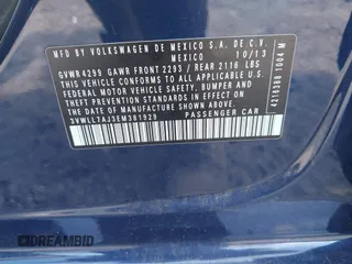 2014 Volkswagen Jetta TDI w/Premium/Nav with VIN 3VWLL7AJ3EM381929, listed as a IAAI auction lot 42539178 with 101,851 mi miles and . Bid and sale history available at DreamBid. Image 9.