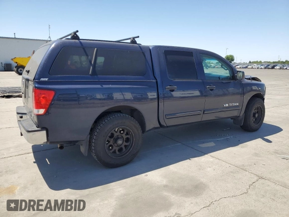2012 Nissan Titan SV with VIN 1N6AA0ED3CN331091, listed as a Copart auction lot 57805625 with 106,693 mi miles and Salvage title. Bid and sale history available at DreamBid. Image 3.