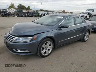 2015 Volkswagen CC R-Line with VIN WVWBP7AN0FE800946, listed as a Copart auction lot 76733214 with 124,531 mi miles and Salvage Title. Bid and sale history available at carsss.com. Image 1.