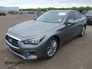 2019 Infiniti Q50 Luxe with VIN JN1EV7AR6KM550265, listed as a IAAI auction lot 42171598 with 56,612 mi miles and . Bid and sale history available at DreamBid. Image 17.