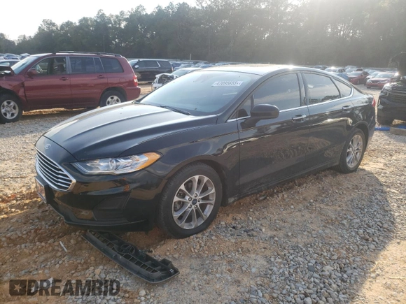 2020 Ford Fusion SE with VIN 3FA6P0HDXLR150849, listed as a Copart auction lot 47095655 with 84,206 mi miles and Salvage Title. Bid and sale history available at DreamBid. Image 1.