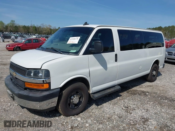 2019 Chevrolet Express Passenger LT with VIN 1GAZGPFG4K1286442, listed as a IAAI auction lot 41908138 with 241,894 mi miles and . Bid and sale history available at DreamBid. Image 17.