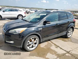 2014 Ford Escape Titanium with VIN 1FMCU9J92EUD49501, listed as a Copart auction lot 50186755 with 166,647 mi miles and Salvage Title. Bid and sale history available at carsss.com. Image 1.