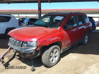 2015 Jeep Compass Sport with VIN 1C4NJCBA8FD413229, listed as a IAAI auction lot 41873161 with 72,976 mi miles. Bid and sale history available at carsss.com. Image 17.