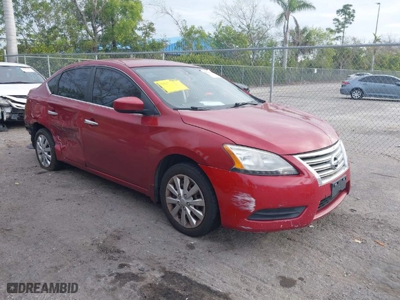 2014 Nissan Sentra SV with VIN 3N1AB7AP7EL644787, listed as a IAAI auction lot 41361432 with 192,422 mi miles. Bid and sale history available at carsss.com. Image 1.