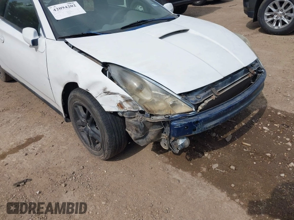 2000 Toyota Celica GT with VIN JTDDR32TXY0036306, listed as a IAAI auction lot 42094202 with 180,642 mi miles and . Bid and sale history available at DreamBid. Image 13.