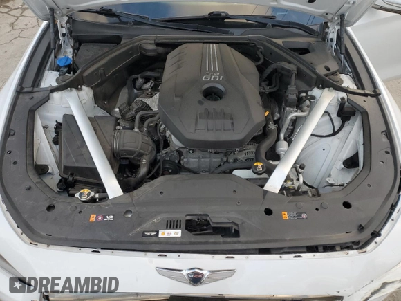 2019 Genesis G70 Advanced z VIN KMTG44LA0KU020504, wystawiony jako Copart lot #83984724 z przebiegiem 54 444 mil mil oraz Szkoda całkowita • Salvage title. Historia ofert i sprzedaży dostępna na DreamBid. Obrazek 13.